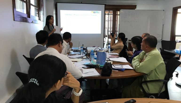 EITI open data policy meeting အစည္းအေ၀းသို႔ တက္ေရာက္ျခင္း